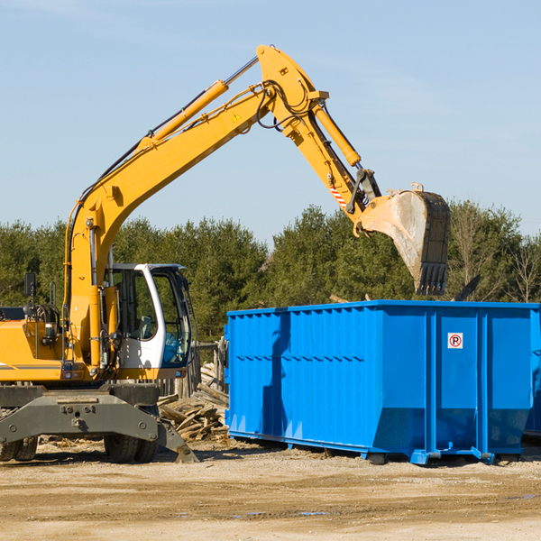 can i choose the location where the residential dumpster will be placed in Minersville Pennsylvania